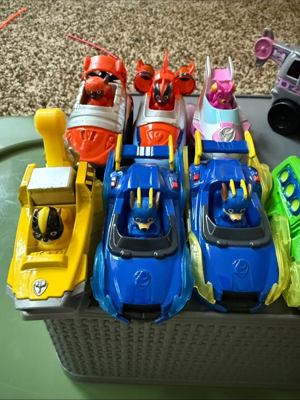Paw Patrol Vehicle Collection - Pink, Blue, Green, Yellow, Orange, Red